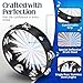 Flexzion Wood Church Tambourine Instrument - 8 Inch Reflective Hand Drums for Adults, Single Row Metal Tambourine for Church, Parties, & Musical Events
