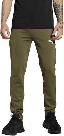 Puma Solid Polyester Blend Regular Fit Mens Track Pants
