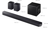 Samsung HW-Q935GH / Q930H Q-Series - Soundbar surround a 9.1.4 canali per TV, doppio subwoofer wireless da 6,5", altoparlante posteriore 2.0.2, Dolby Atmos & DTS:X, SpaceFit Sound Pro, Q-Symphony - 3