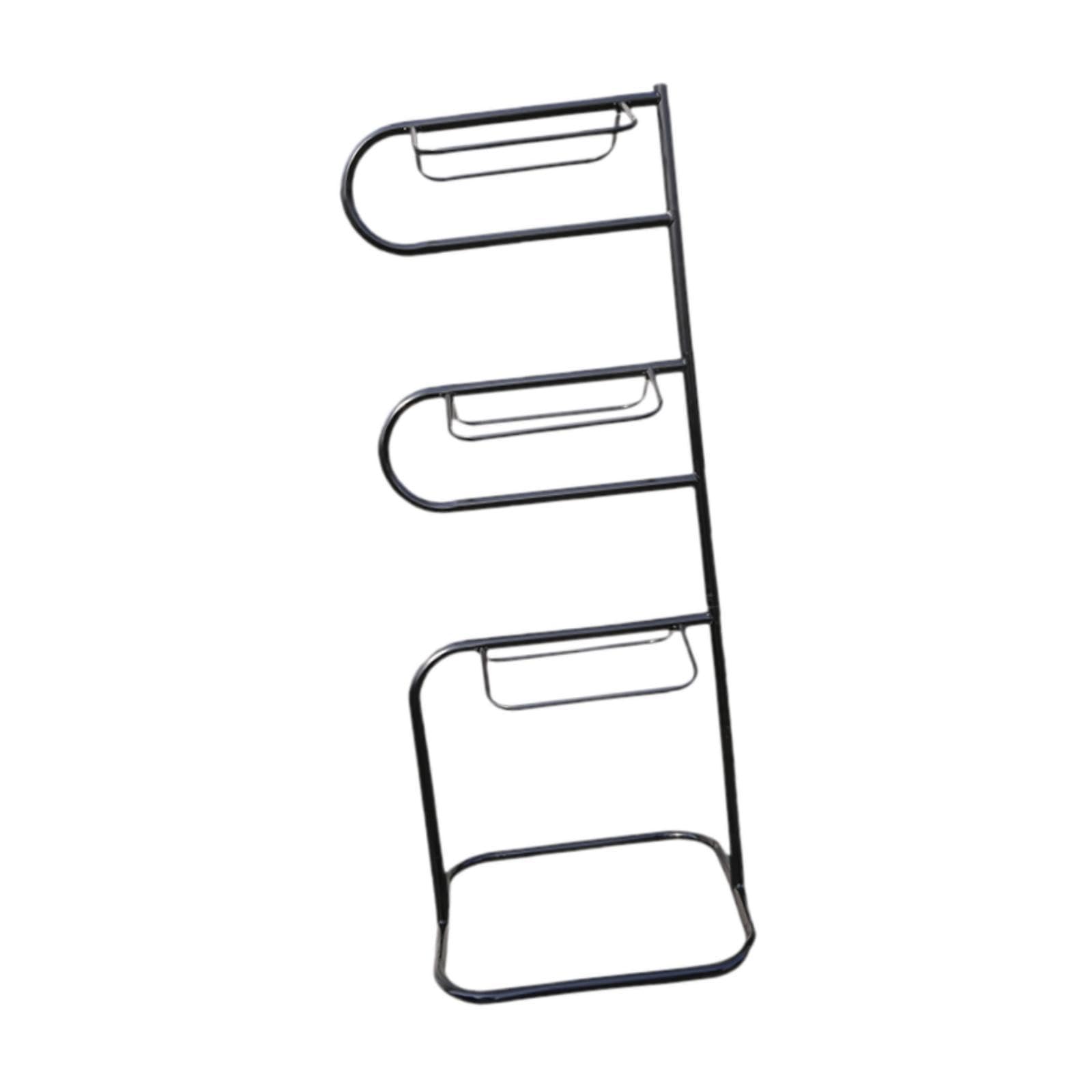 Yiju 3 Tier Saddle Rack Standing Saddle Holder Multifunctional, Accessories Saddle Organizer Rotatable Saddle Stand for Tack Room