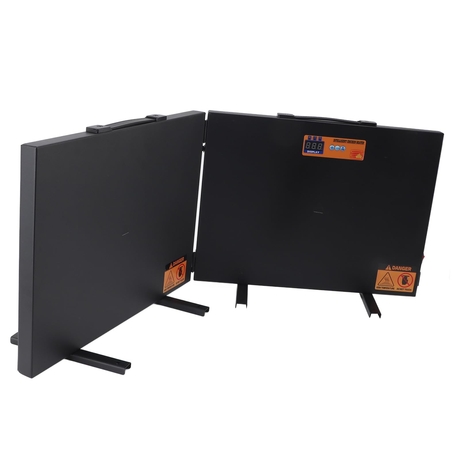 Calentador de Gallinero de Metal, 2 Paneles Calefactores de 150 W, 2 Estilos de Montaje para Pollito Gatito (Enchufe Europeo 200-250 V)