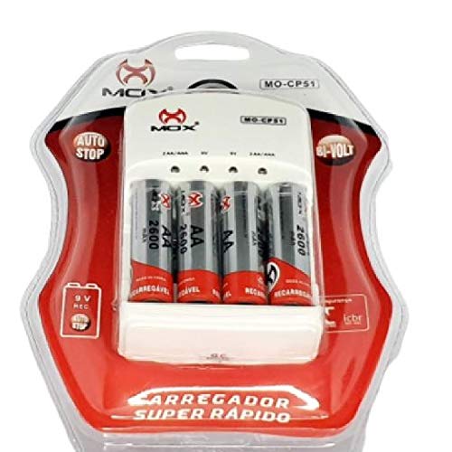 CARREGADOR DE PILHA MOX MO-CP51