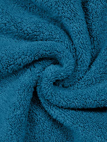 Image of Bombay Dyeing Super Ultrx Zero Twist Plain Dyed 650 GSM Cotton Bath Towel - Size 75cms x 150cms - Ultrx (Turquoise)