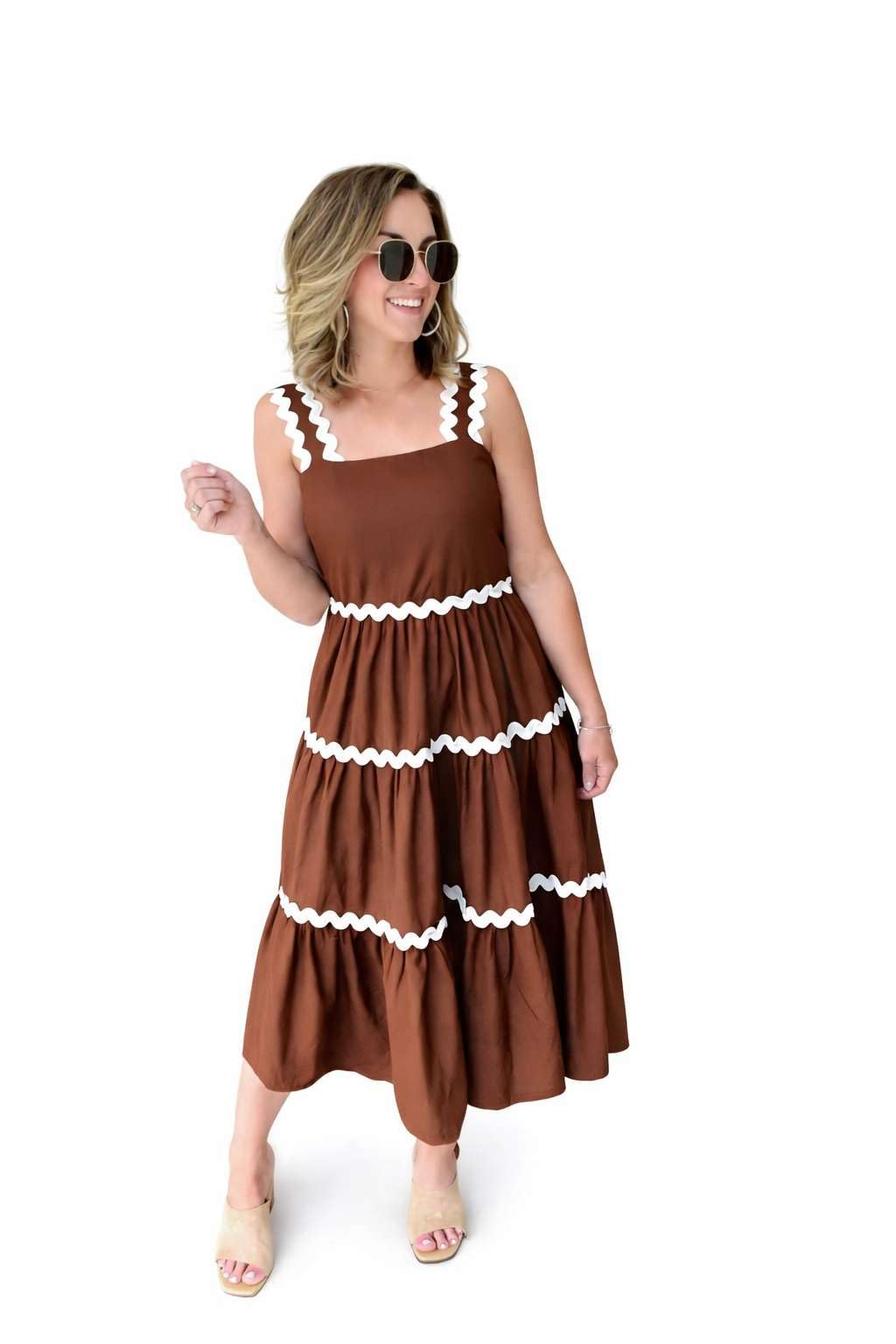 Women Casual Regular Sleeves Solid Fit and Flare, Flowy Long Maxi Dress for Women-picture-49