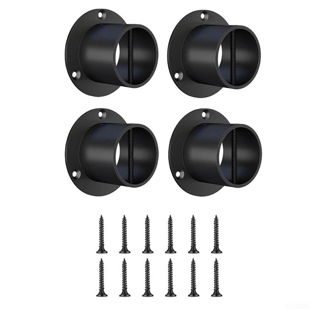 Base de Poteau Rond en Acier Inoxydable 304 2 Pouces, Kit de 4 avec pour Terrasse, Clôture et Garde-Corps Extérieur