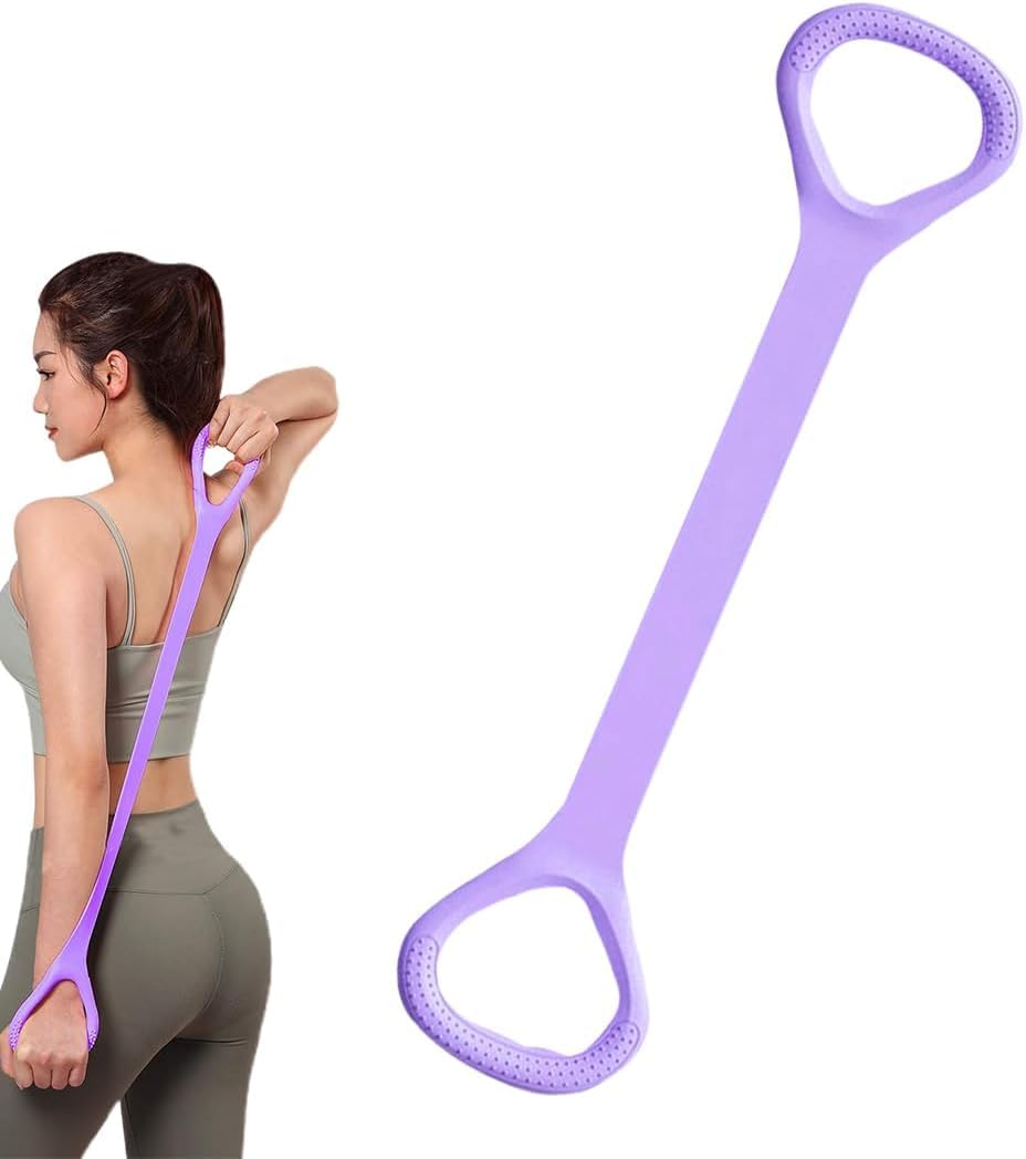 Bande de résistance élastique pour exercices d'étirement dos, bras, épaules, yoga, pilates
