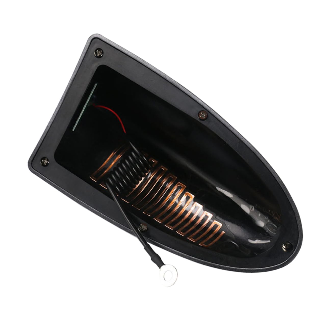 SHINEOFI Antena Aleta para Coche Antena Radio de Señal Fuerte Diseño y Resistente la Negro