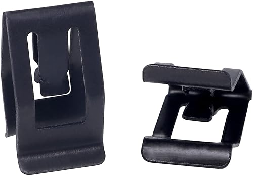 Miniatura 2 de CSNSD 30 clips de retención de metal de 0.71 x 0.315 pulgadas, color negro, universal, para consola delantera de automóvil, salpicadero, tablero,