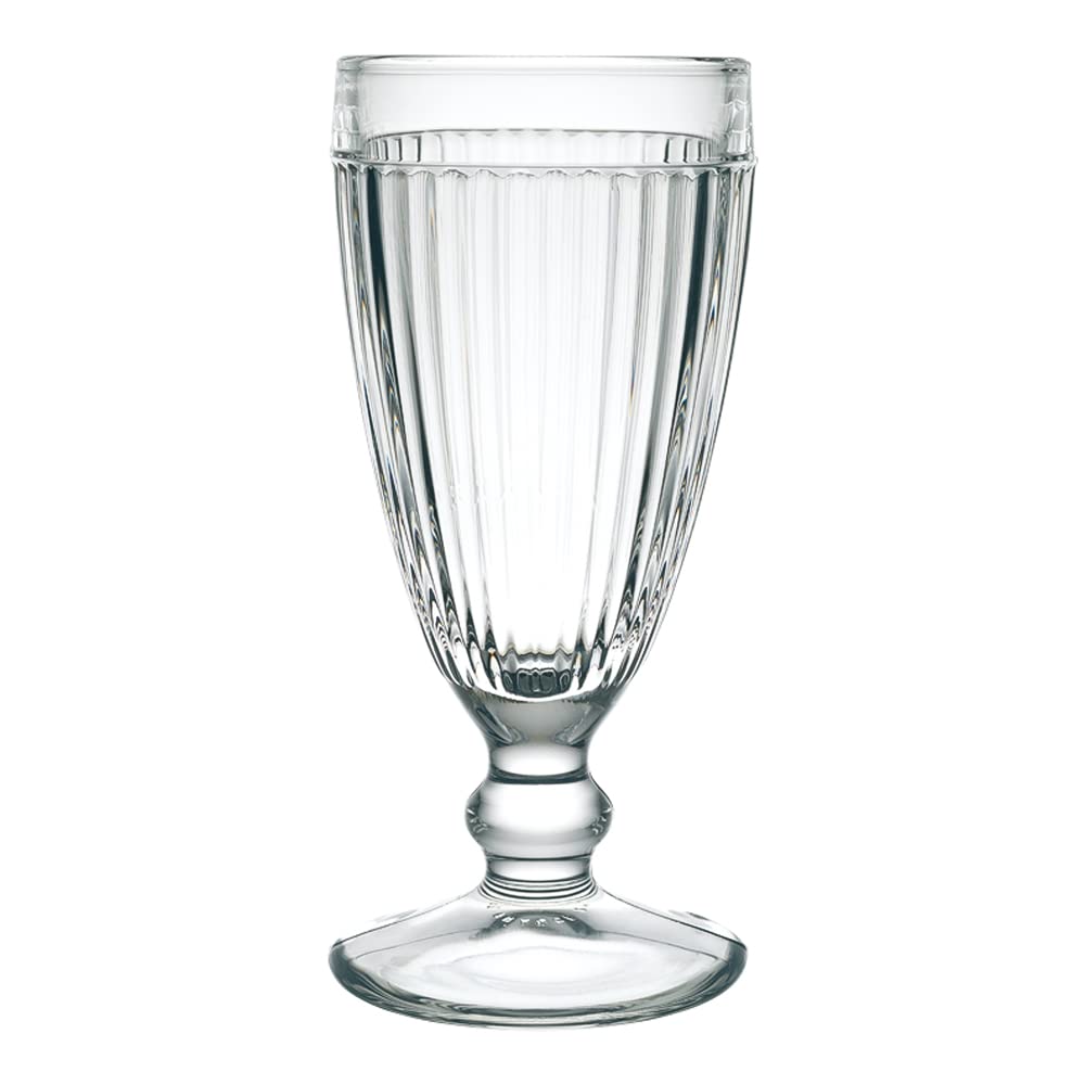 Coupe à glace antillaise La Rochère en verre pressé robuste pour desserts raffinés x6