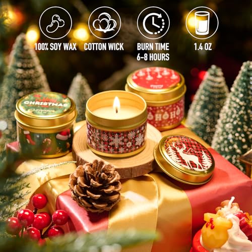 Candle Advent Calendar 2025 Adult Women, 24 Day Scented Candle Countdown to Christmas Calendar with Holiday Scents Xmas Suprise Gifts for Mom Grandmother Wife - Image 3