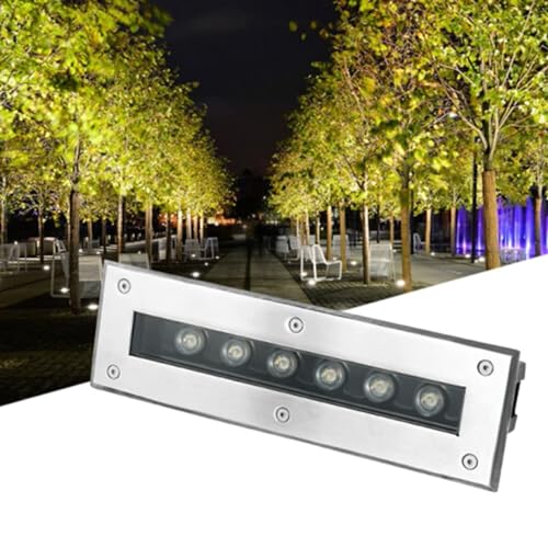 Faretto Luce Da Pavimento - 12V/24V Faretto Led Rettangolare Da Esterno, Luce Da Incasso A Led Per Giardino Paesaggistico, Luci Interrate A Bassa Tensione Impermeabili IP67, Per Gradini ( Color : Gree