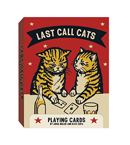 Baraja de Cartas Last Call Cats Azul