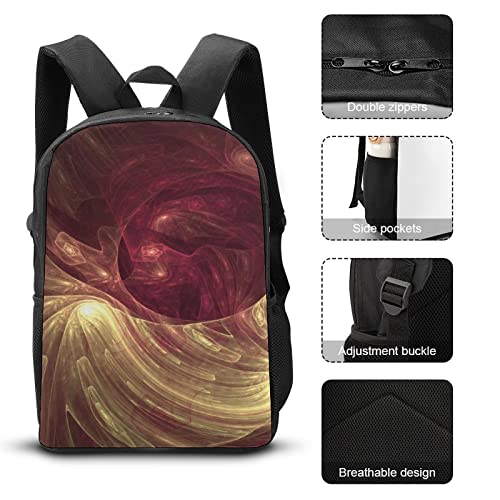 Sac à dos imprimé en 3D Fractal grand format pour l'école