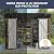 UDPATIO Sheds & Outdoor Storage, 8X4 FT Metal Steel Garage Storage with Sloping Roof & Lockable Door for Bicycle, Tool in Patio Lawn, Garden, Backyard, Brown