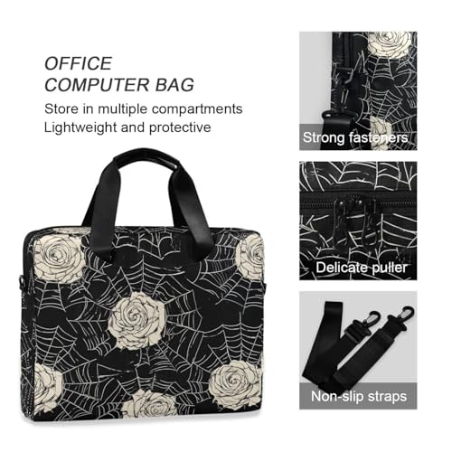 Maletín para laptop FOLIOSA tejido poliéster negro miniatura 4