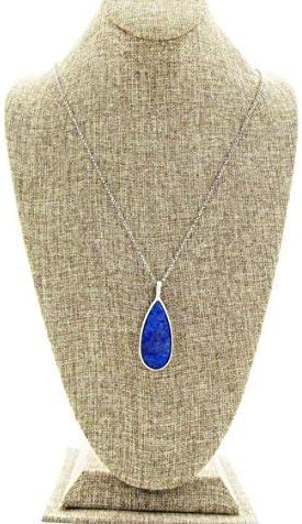 Urban Soul Classic Tear Drop Shape Semi-Precious Sodalite Reversible Pendant