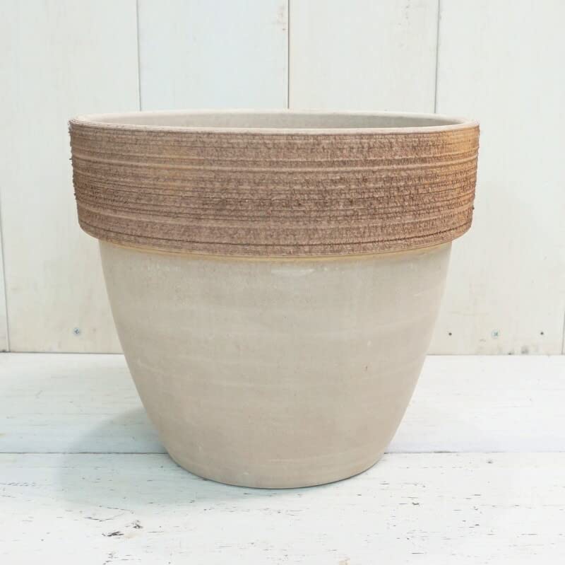 【アンティーク テラコッタ縞模様植木鉢】丸型 素焼き 陶器 園芸 ガーデニング アンティーク テラコッタ縞模様植木鉢】丸型 素焼き 陶器 園芸
