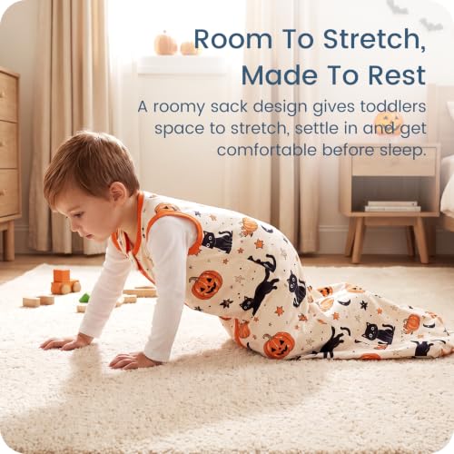 Image of Toddler Sleep Sacks 2T-3T-4T, 0.5 TOG Light Summer Wearable Blankets, Extra Long XL Sleeping Bags, 2 Pack