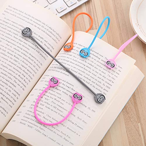 image for SUNFICON Cable Twist Ties Silicone Cable Organizers Magnetic Clips Reu