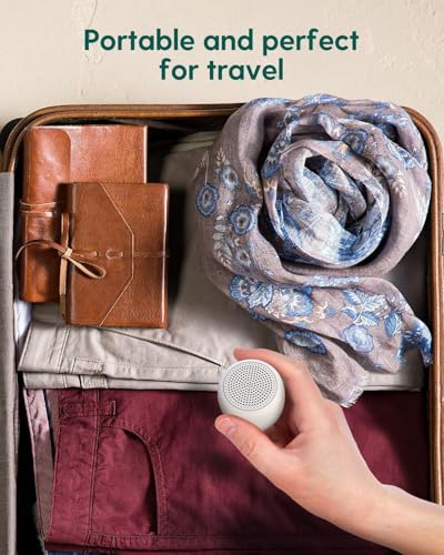 Image of Babelio Portable White Noise Machine + Travel Case in Grey, for Adults Kids Baby