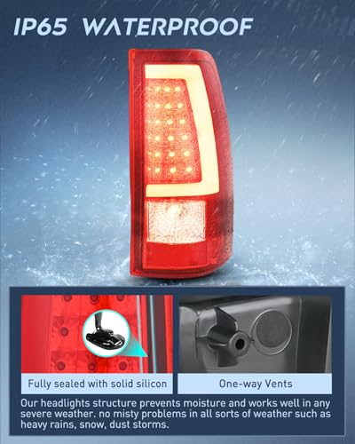 Image of Nilight Taillight Assembly for 2003 2004 2005 2006 Chevy Silverado