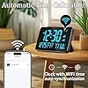 Amazon.com: 2.4GHz WiFi Smart Clock - Atomic Time Sync, Temp & Humidity ...