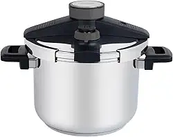 Panela de Pressão Tramontina Presto em Aço Inox Fundo Triplo com 5 Dispositivos de Segurança 22 cm 6 L