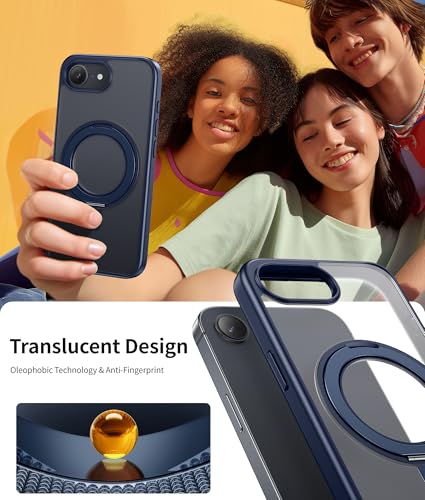 Coque iPhone SE 4 avec support bleu pour regarder vos vidéos en mains libres