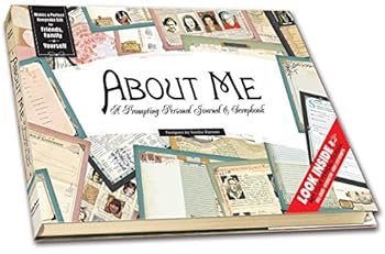 Hardcover-spiral About Me, A Prompting Personal Journal & Scrapbook Book