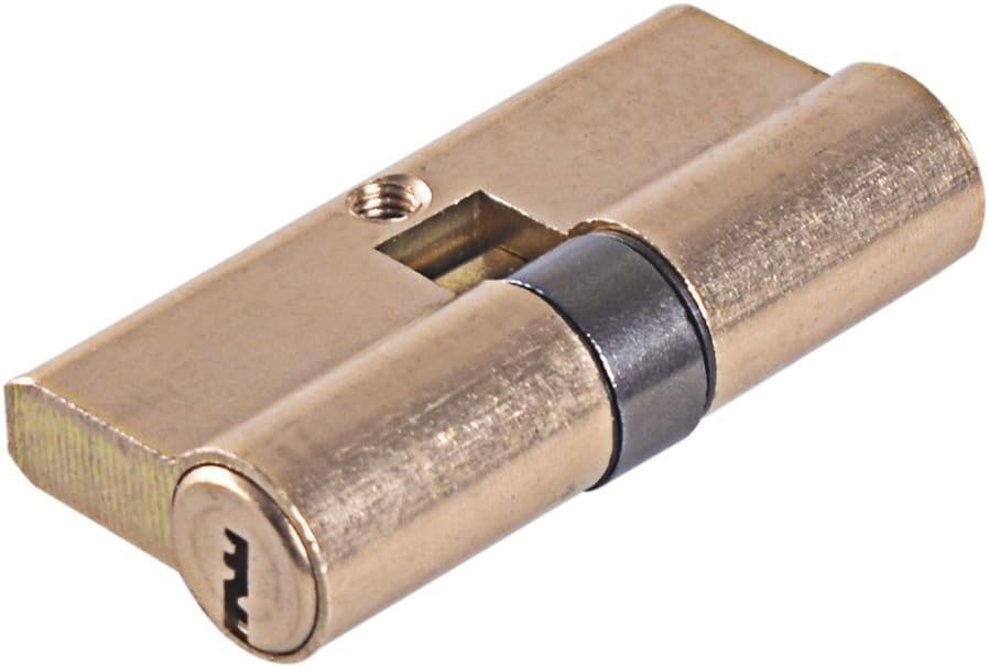 Cylinder Lock,Front Door Lock, 70mm with 8 Keys Thumb Turn Profile Cylinder Lock Brass