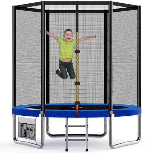 Devoko Trampoline Extérieur Ø228/305/366/427cm Cadre Acier Galvanisé
