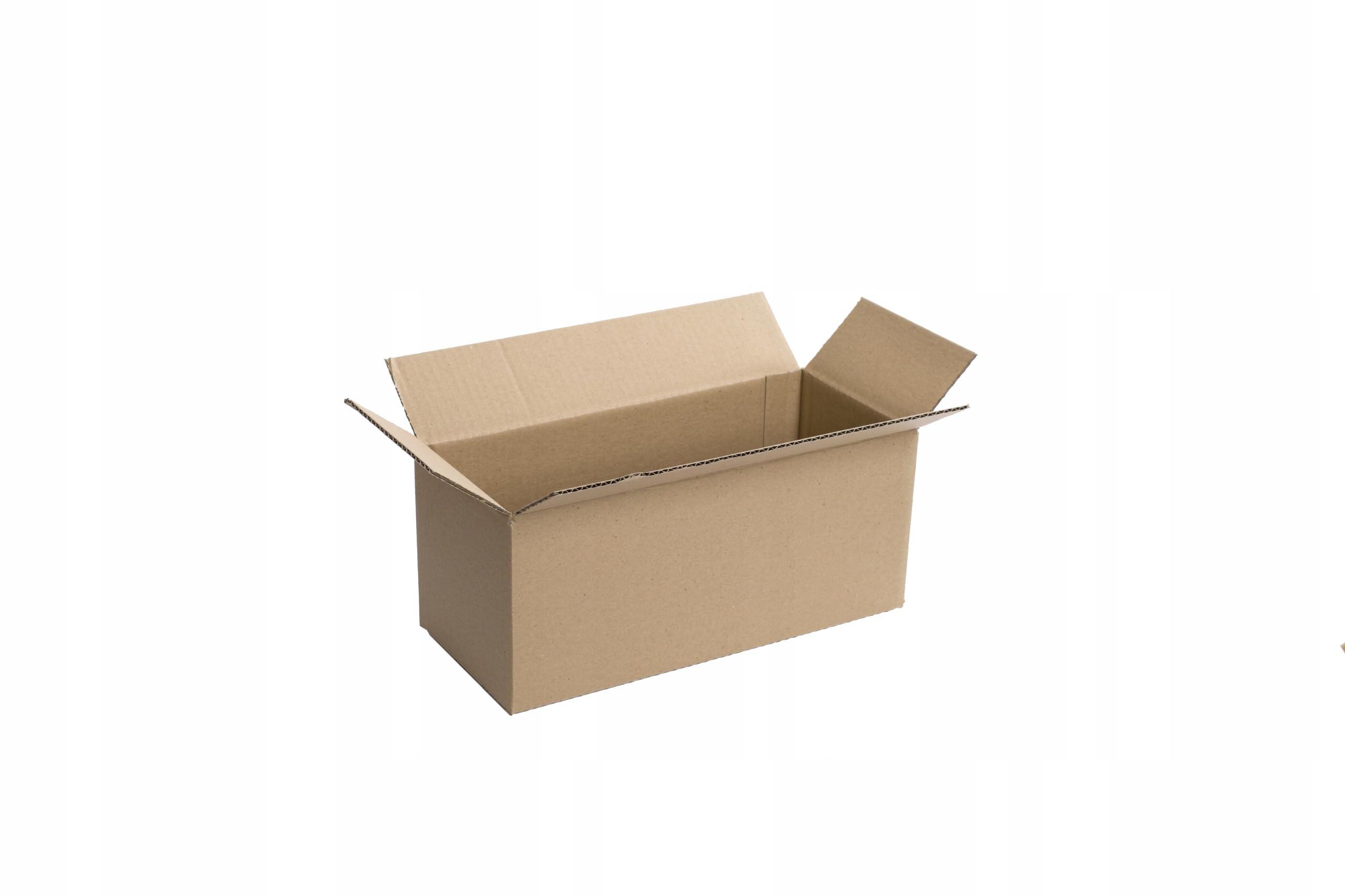 250 Stück Faltkarton 440x140x140 mm Innenmaß Versandkarton Schachtel 1-Wellig Braun NEU