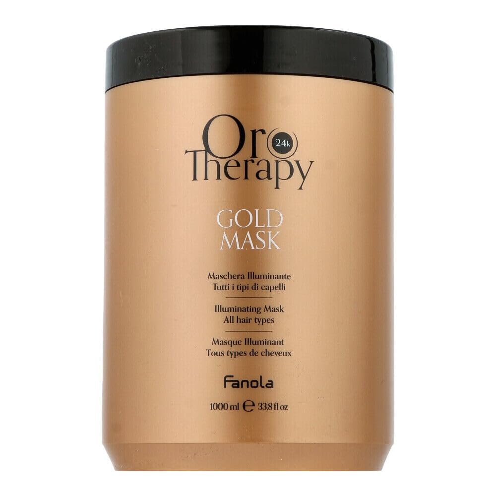 FanolaOro Therapy Illuminating Mask With Keratin And Argan, 1000 ml