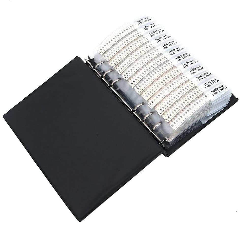 1% 1206 SMD Resistor Cartella Assortita (0 ohm-10M ohm) 170 x 50 pezzi = 8500 esemplari