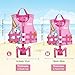 MoKo Swimming Vest for Kids 27-46 lbs, Clearance Children Swim Vests Water Activity Equipment Cute Pattern Watersports Swimming Device for Toddlers Boys Girls, M Size, Deep Pink Unicorn