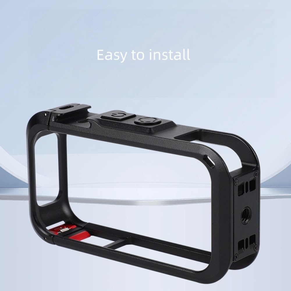 Jaula de Aleación de Aluminio para Insta360 X6 Accesorios，Blanco