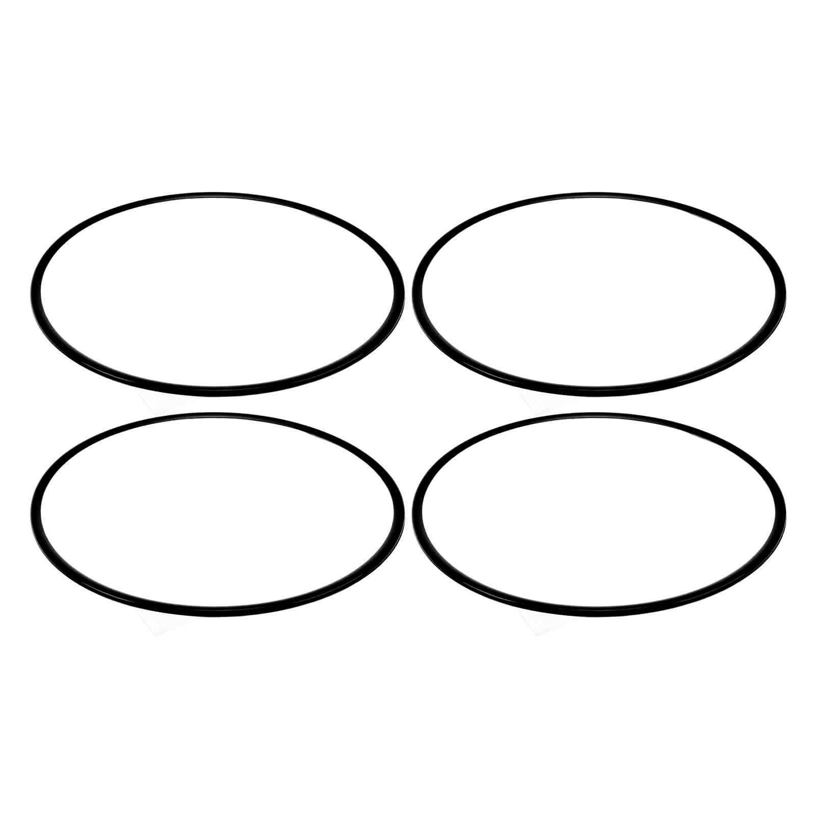 Generic Anello Salvacerchi, Copertura Protettiva Antigraffio - Protezione a 360° per Cerchi 16 Pollici - Universale per Tutti i Veicoli, Design Elegante (BLACK)