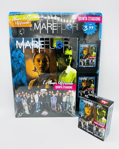 manuelkant Starter Album + Box 40 bustine sigillate per la raccolta di figurine Mare Fuori figurine Quinta Stagione Cocoricò