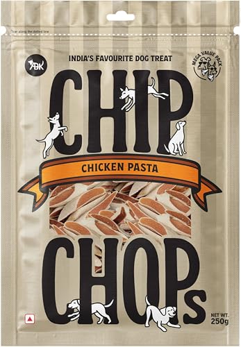 Image of Chip Chops Chicken Pasta Dog Treats, High Protein and Low Fat Healthy Snacks, Training and Reward Treats Suitable for All Dog Breeds 250g - Pack of 1