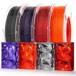 AMOLEN Rapid PETG Transparent 3D Printer Filament 1.75mm Transcucent