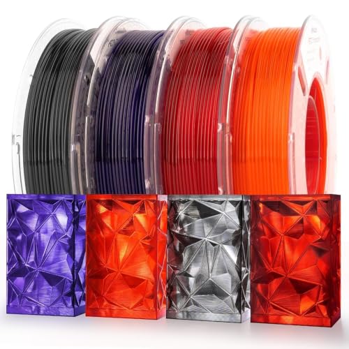 AMOLEN Rapid PETG Transparent 3D Printer Filament 1.75mm Transcucent