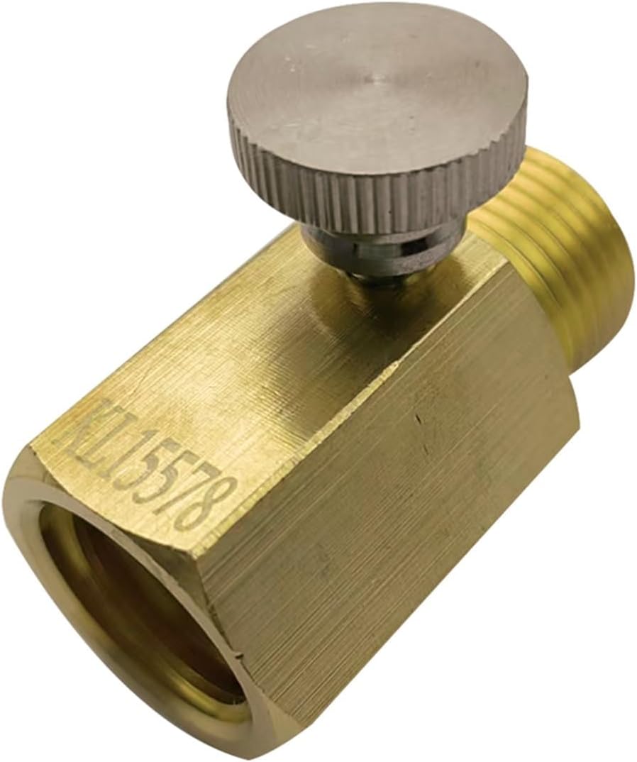 1Pcs Brass Brewing Connector with Knob, External Thread W21.8 to Internal Thread TR21-4 KL15578