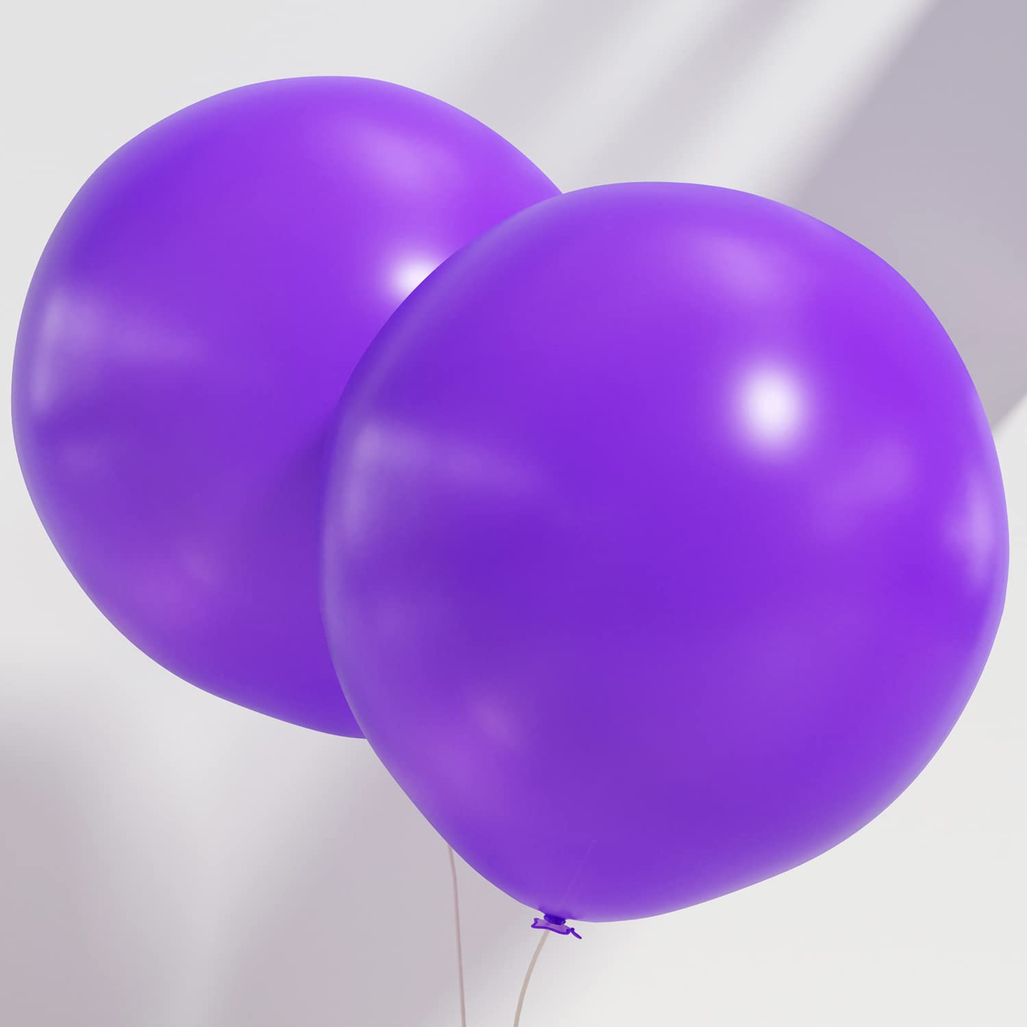Purple Balloons 18 Inch 12 Pcs Lavender Balloons Matte Purple Latex Balloon for Birthday Valentine Wedding Engagement Halloween Party Decorations
