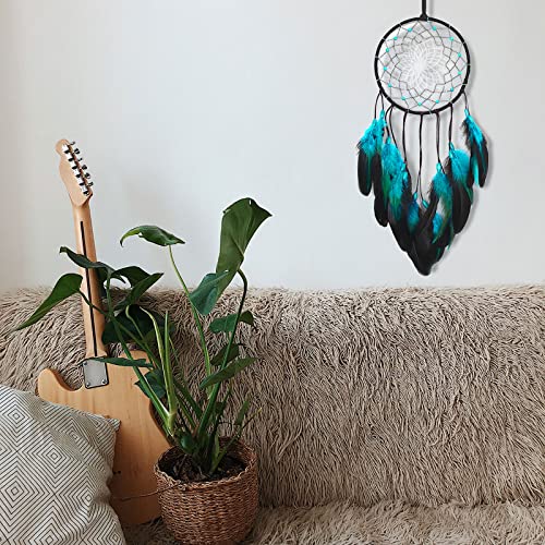 Zueyen Acchiappasogni fatto a mano con piume