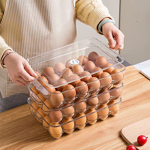 24 Compartiment Koelkast Voor Koeling Koelkast Voor Verse Eieren Met Lid Superimposable Egg Box - Image 3