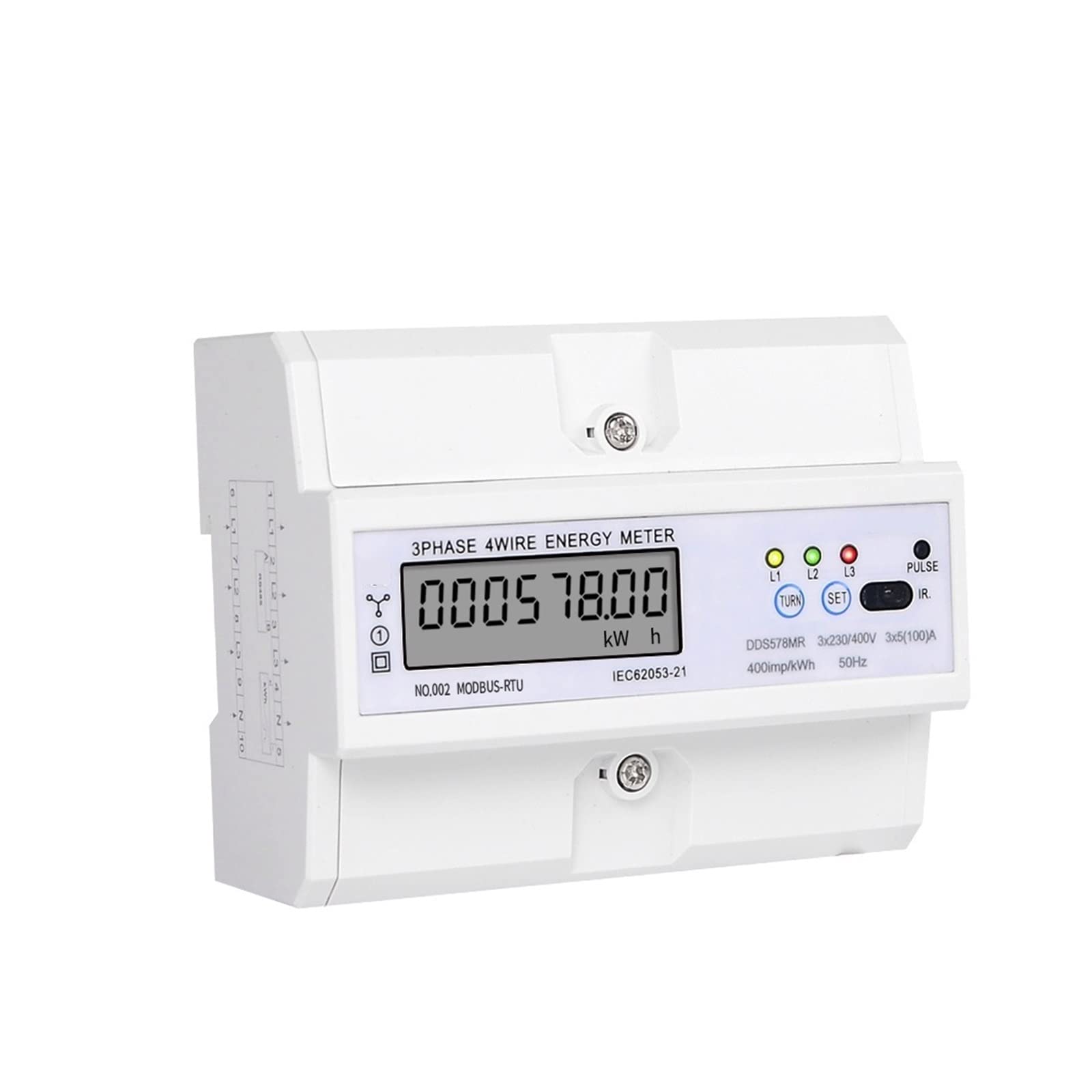 Buy DDPY Energy Meter 5100A 3 Phase 4 Wire DIN Rail Energy Meter