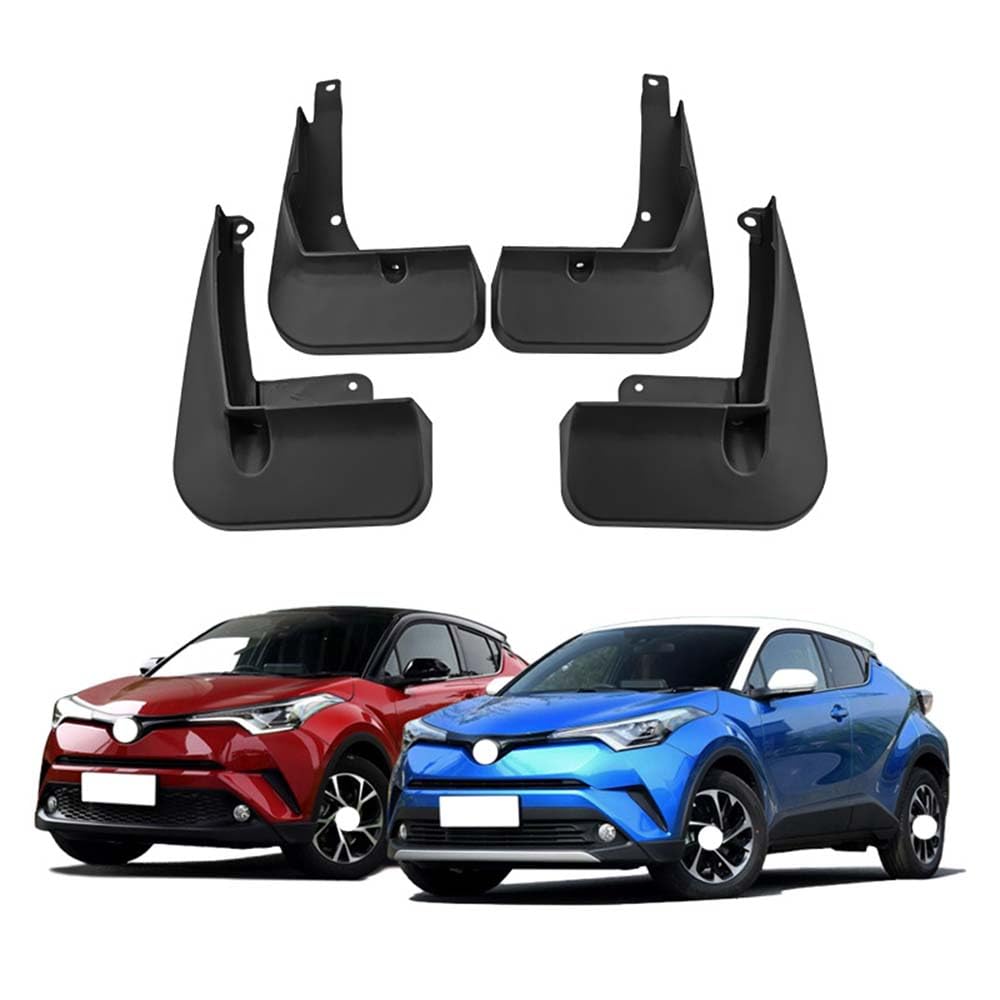 RJQXZXGQ Car Mud Flaps, for Toyota C-HR IZOA 2017-2023 Front & Rear Car Mud Flaps, Splashproof Tough Auto Splash Guards Fenders