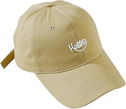 COTIDI Casquette Homme 100% Coton Baseball réglable Hello