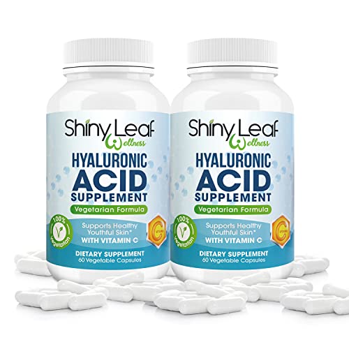 Shiny Leaf Hyloranic Acid Supplement - 240Mg Hyaluronic Acid With 30Mg Vitamin C Per Serving, Supports Skin Hydration, Lubricate And Ease Joints And Knee Pains, Non-Gmo, Gluten Free (2 Months) #TOP10
