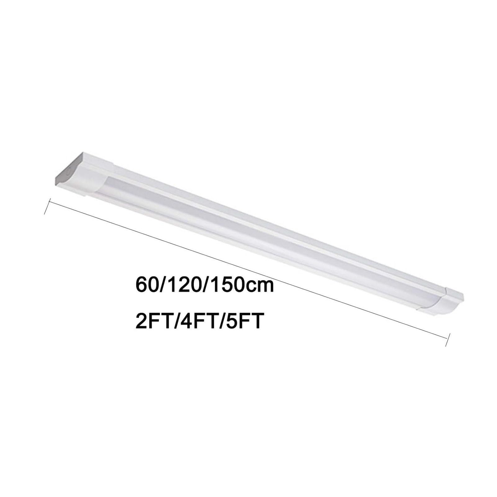 Liniowa lampa sufitowa LED, światło dzienne 3000/6500K, osłona przeciwpyłowa, do garażu, warsztatu, biura, ściany, kuchni (ciepłe światło, 2 stopy / 20 W)